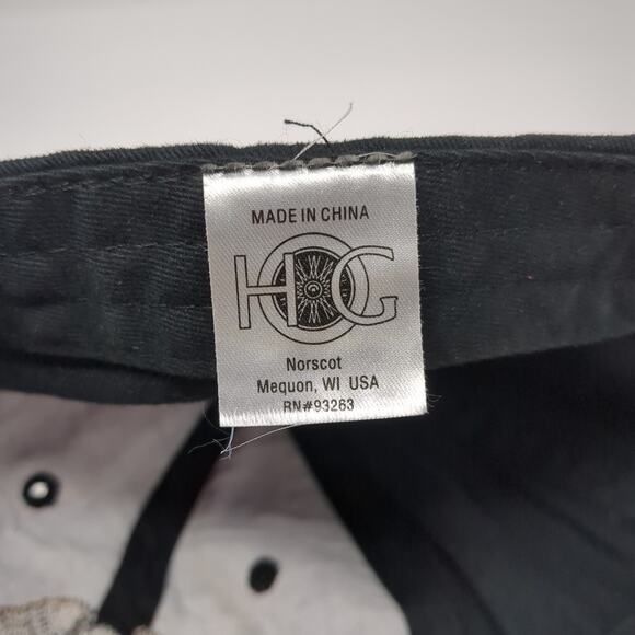 Harley Owners Group Sacramento Ca Chapter Slideback Baseball Cap Black One Size - Picture 9 of 9